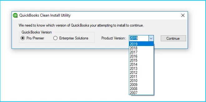 clean installation of QuickBooks