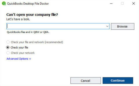 QuickBooks File Doctor Requirements